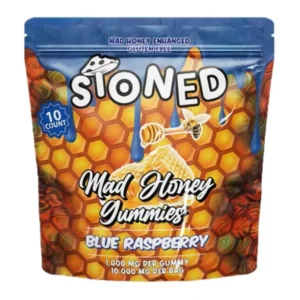 Blue Raspberry Stoned Mad Honey Gummies