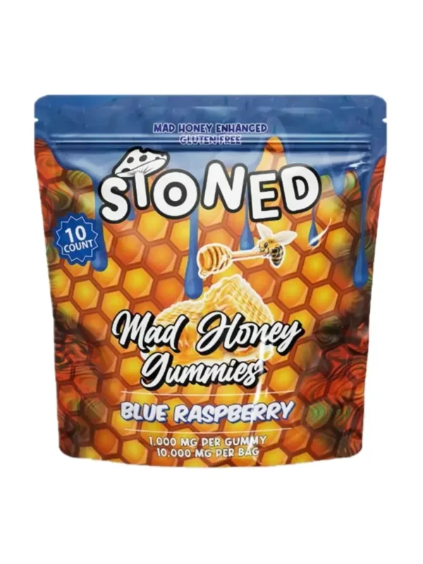 Blue Raspberry Stoned Mad Honey Gummies